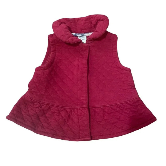 6 Months Maroon Quilted Vest - Picture 1 of 4
